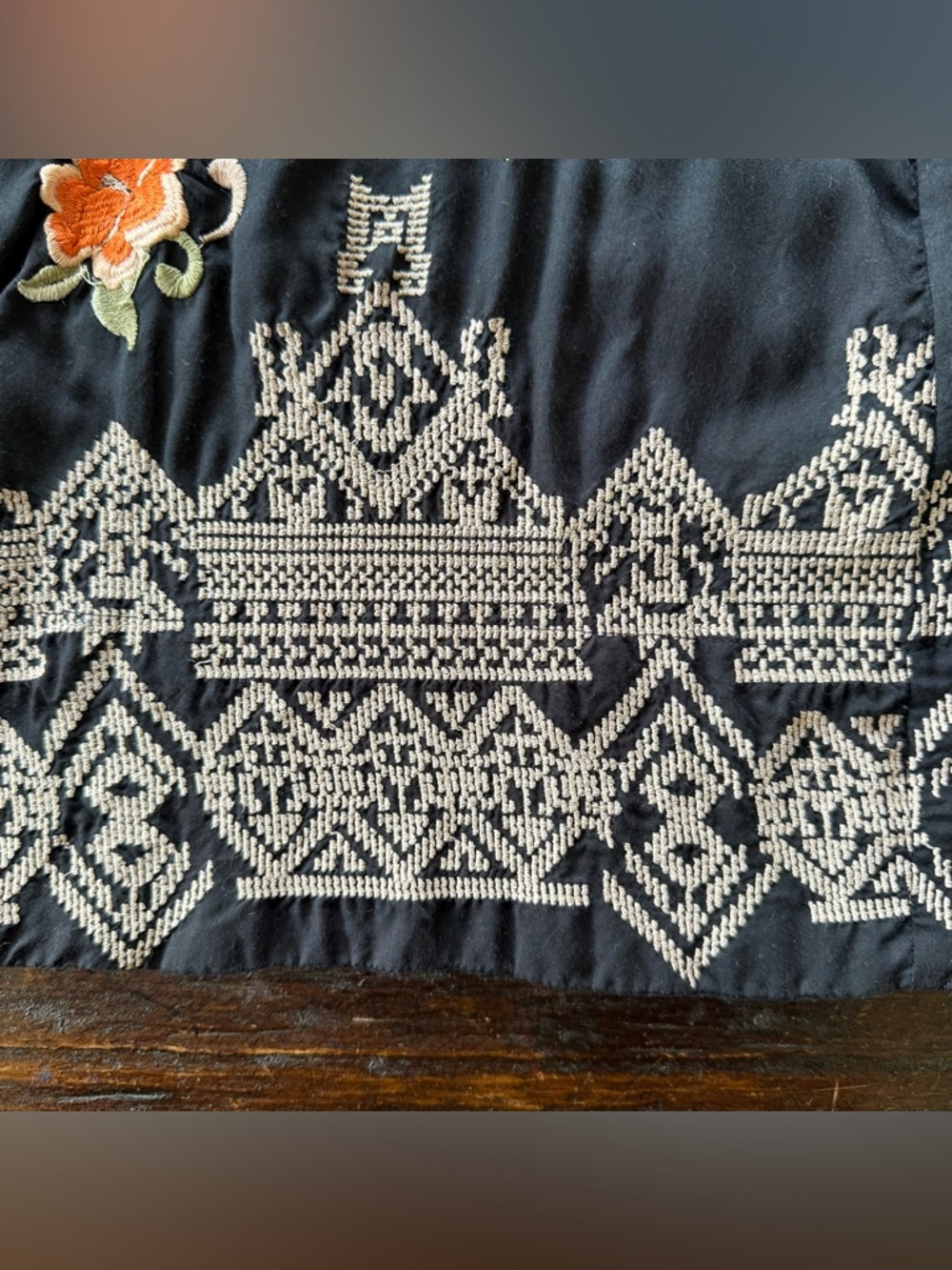 Odd Molly Anthropologie Short Sleeve Embroidered Kimono Shrug Coverup Size 3(Lg) - Picture 4 of 14